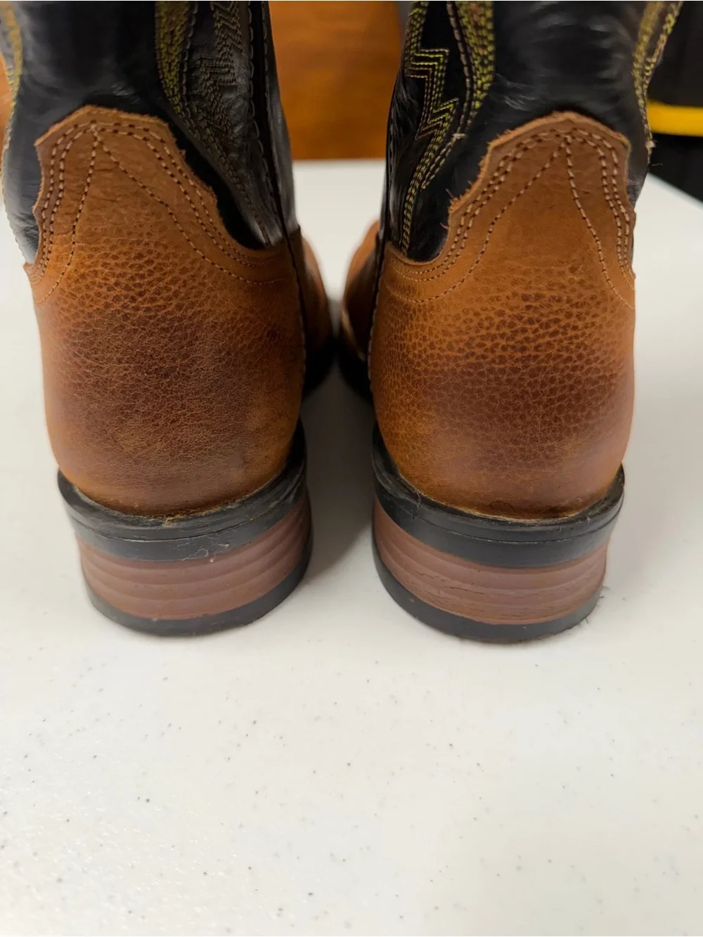 VTG YOUNG MENS JB DILLON COWBOY  SQ TOE BOOTS SIZE 6